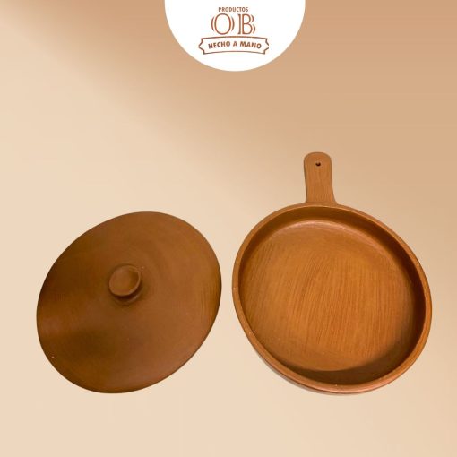 sarten con tapa de barro